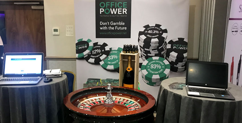 Office Power stand at Dealer Support Live 2017